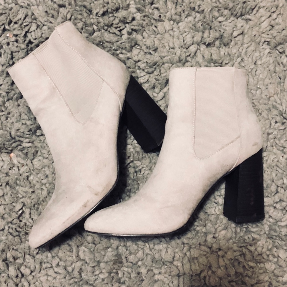 Forever 21 Faux Suede 3.5 inch Booties
